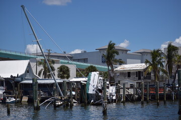 Hurricane Ian Boats Damage Fort Myers Beach