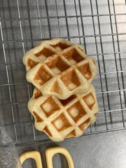 waffles on a plate