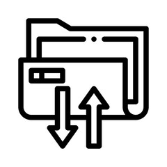 shared folder line icon