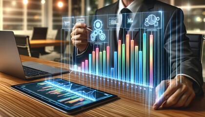 Business Analytics and Data Visualization on Digital Screen