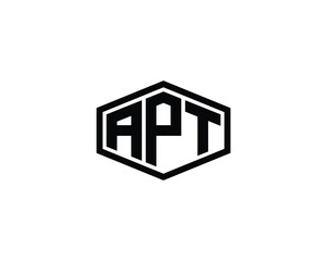 APT logo design vector template