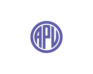 APU logo design vector template