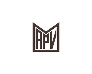 APV Logo design vector template