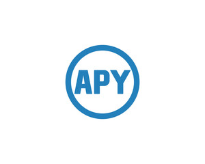 APY Logo design vector template