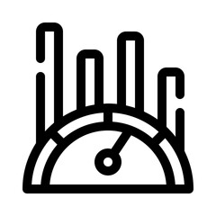 benchmarking line icon