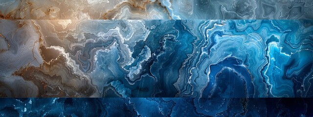 Blue background marble abstract texture pattern gold watercolor gray white dark paint green luxury. Background silver blue marble ombre wall color canvas fluid ink gradient water concrete wash art - obrazy, fototapety, plakaty