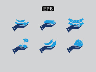 Food icon design vector graphic of template, sign and symbol