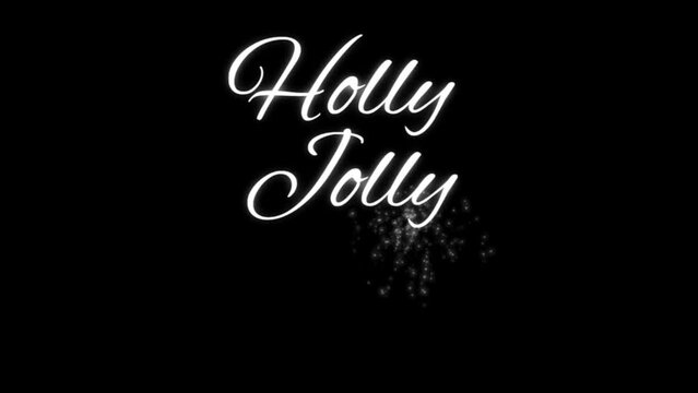 holly jolly teks animation
