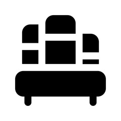 bookshelf glyph icon