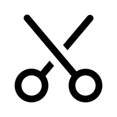 scissors glyph icon