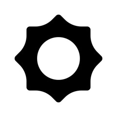 sun glyph icon