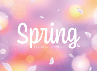 春をイメージした背景デザイン