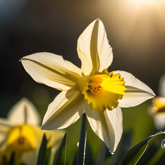 Spring Sunshine: A Close-Up of a Daffodil