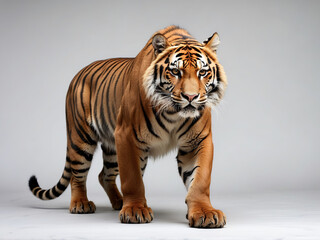 Obraz premium Tiger on white background