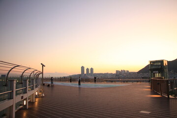 Evening View of Busan, South Korea 