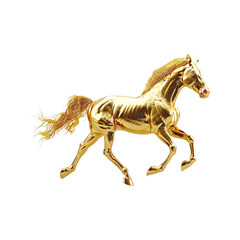 A_golden_horse_is_running