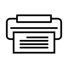 Fototapeta premium printer icon vector illustration