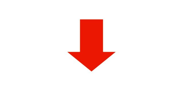 Animated arrow bouncing slide to down