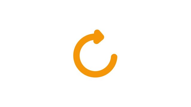 Circle arrow refresh icon rotation animation Motion graphic design