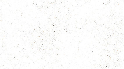Brown grainy dust falling on white background. Abstract vector noise. Small particles of debris and dust. Abstract texture for design and decoration