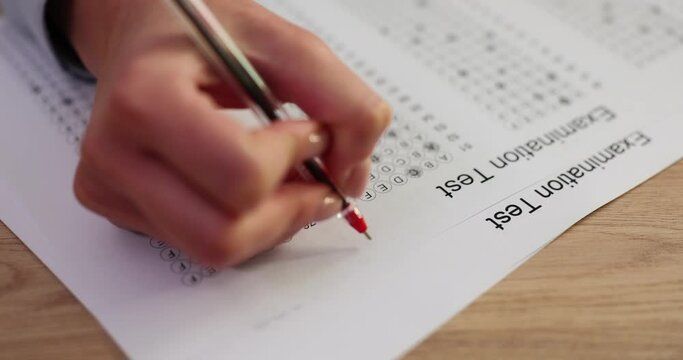 Review and evaluation of college examination tests