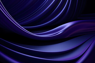 Abstract sculpture blue smooth purple.