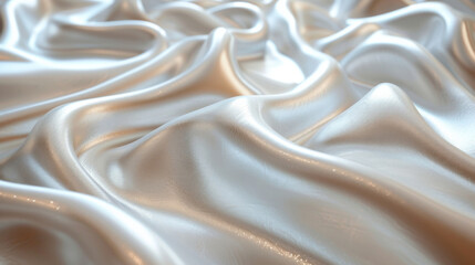 Obraz premium Closeup of a smooth and silky texture as dancing shadows gracefully glide across a reflective surface.