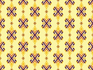 asian ikat seamless pattern traditional design illustration for background carpet clothing and home decoration 