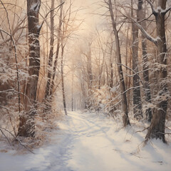Fototapeta premium Colorful fantastic forest