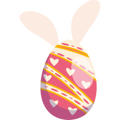 Easter Egg With Ear Rabbit