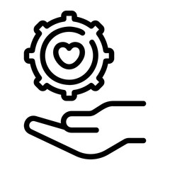 nonmaleficence line icon