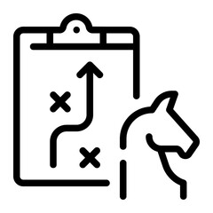 strategy line icon