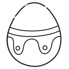 illustration of egg on white background 