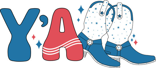 Y'ALL  4TH OF JULY T- SHIRT DESIGN   Y'ALL  4TH OF JULY T- SHIRT DESIGN