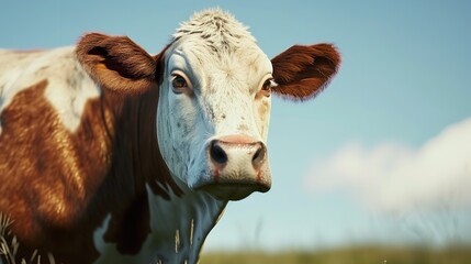 Cow on White: Generative AI 4K Realistic Light

