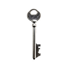 Material key isolated on transparent background