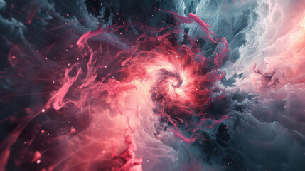 Delve into the mysteries of Quantum Mechanics with this abstract visual where seemingly disparate elements merge and blend together in an endless cycle of creation and destruction.