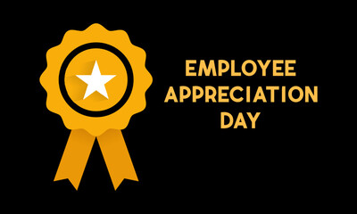 Vector illustration on the theme of National Employee Appreciation Day, First Friday in March. Holiday concept for banner, greeting card, poster and background design.
