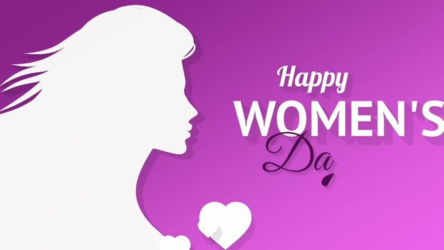 simple womens day celebration animation