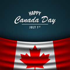 Canada Day Background Design.