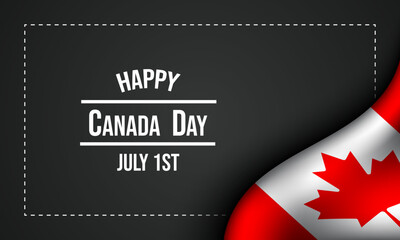 Canada Day Background Design.