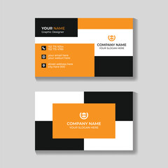 Corporate modern minimalist business card design template personal and business use