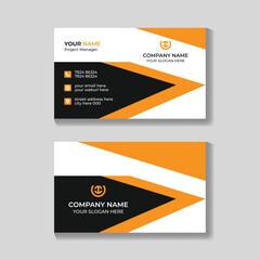 Corporate modern minimalist business card design template personal and business use