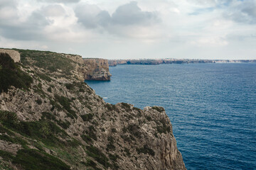 Sagres cliffs and Atlantic ocean, Portugal