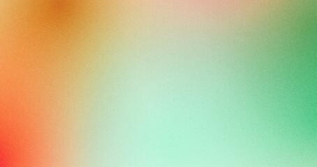 Red orange blue green abstract grainy poster background vibrant color wave dark noise texture cover header design