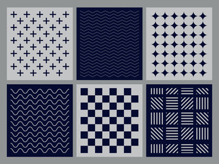 set of minimalist geometric patterns, minimalist backgrounds of textures of lines and shapes
