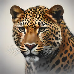 Obraz premium Leopard, logo-style