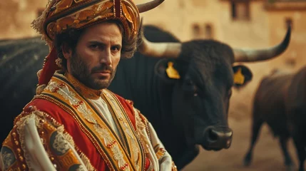 Tragetasche Torero, matador, bullfighter. Performing a traditional classic bullfight © Ruslan Gilmanshin