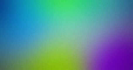 Purple green blue abstract grainy poster background vibrant color wave dark noise texture cover header design