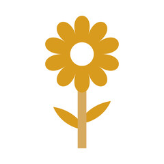 Simple Cute Flower Vector